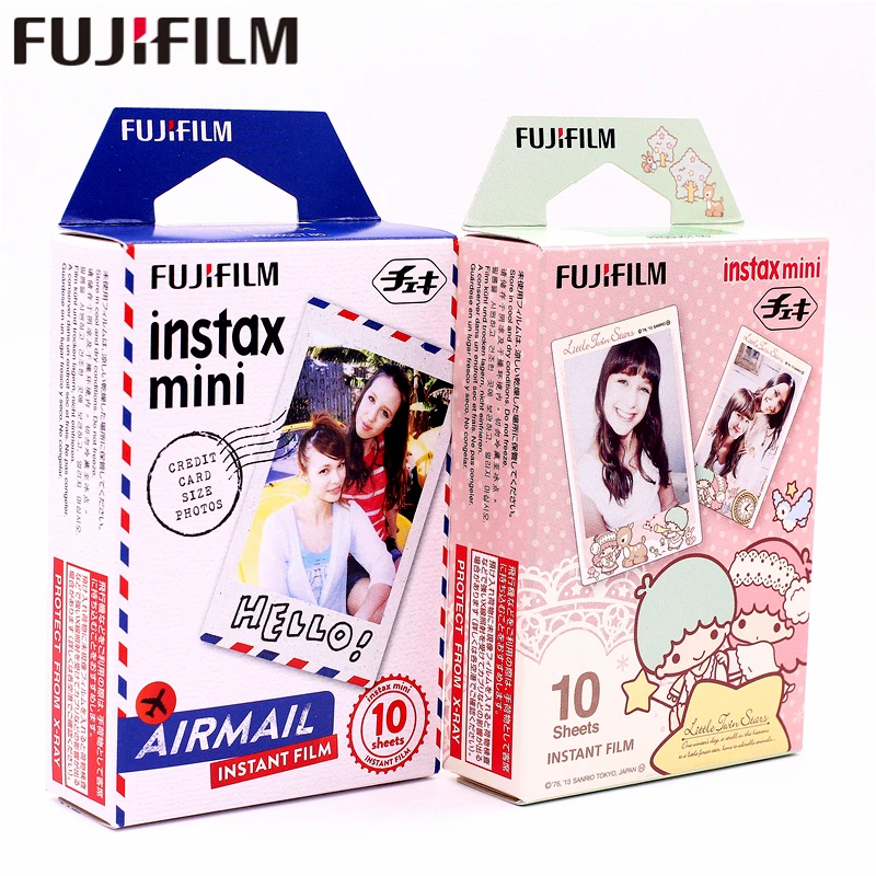 Fujifilm 20 листов Instax авиапочтой+ Little Twin Stars мгновенных Фильм фотобумага для Instax Mini 8 7 s 25 50 s 90 9 SP-1 SP-2 Камера