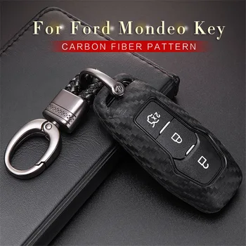 

Carbon Fiber Pattern Car Key Case Cover For Ford S C max Focus Mk3 2 MK4 MK2 3 Ka St Explorer 5 Transit Custom Key Ring Shell