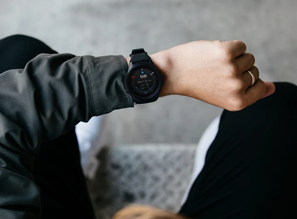 Ticwatch S2, умные часы, Bluetooth, gps, водонепроницаемые, 5 АТМ, 24 часа, монитор сердечного ритма, проактивный, для бега, отслеживания, фитнес-помощник