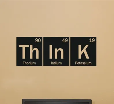 Think Science Periodic Table Elements Living Room Home School Office Think Science Periodic Table Elements Living Room Home School Office Vinyl Art Carving Wall Decal Sticker
