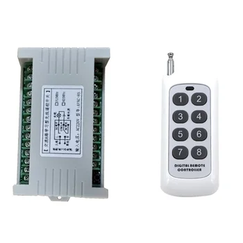 

500m DC 2V 24V 8CH 8 CH Wireless Remote Control LED Light Switch Relay Output Radio RF Transmitter And 315/433 MHz Receiver
