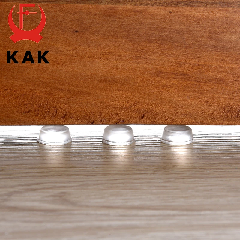 KAK Silicon Rubber Furniture Pads Kitchen Cabinet Door Pad Self-Adhesive Bumper Stop Damper Cushion Protective Pad Hardware cabinet door stop silicone bumpers adhesive rubber pads