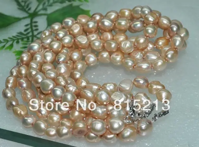 

ddh00861 wholesale 4 strands 8-9mm Baroque freshwater pearl necklace