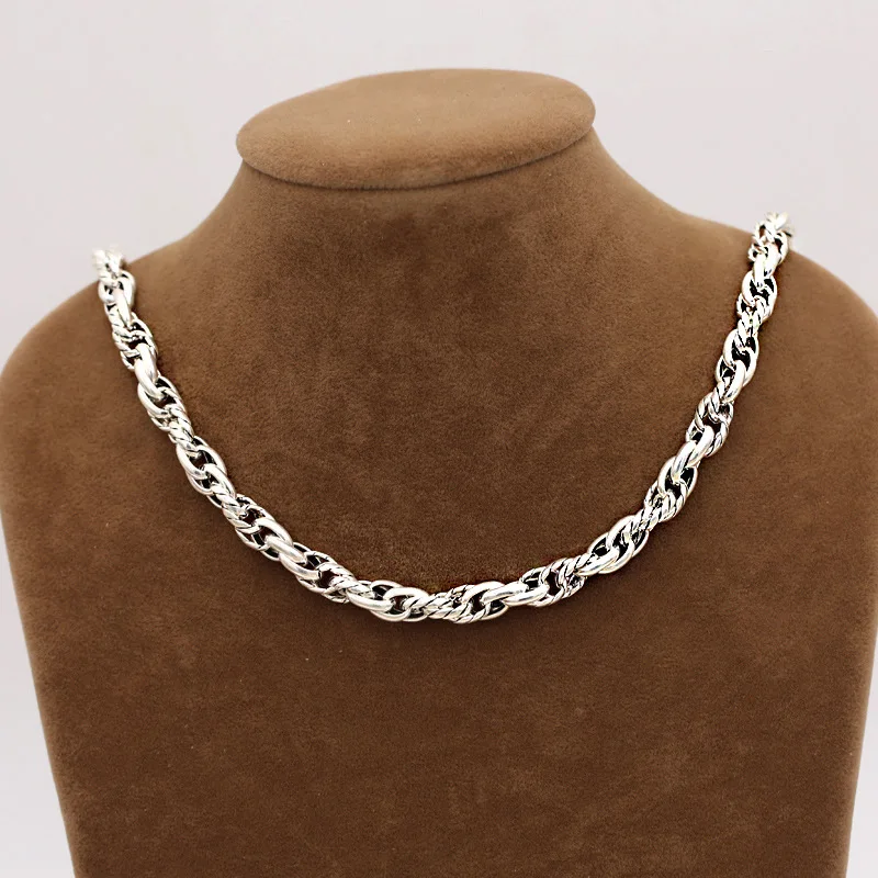 

Fashion S925 Sterling Silver Retro Thai Silver Punk Style Trend Domineering Men And Women Vintage Necklace