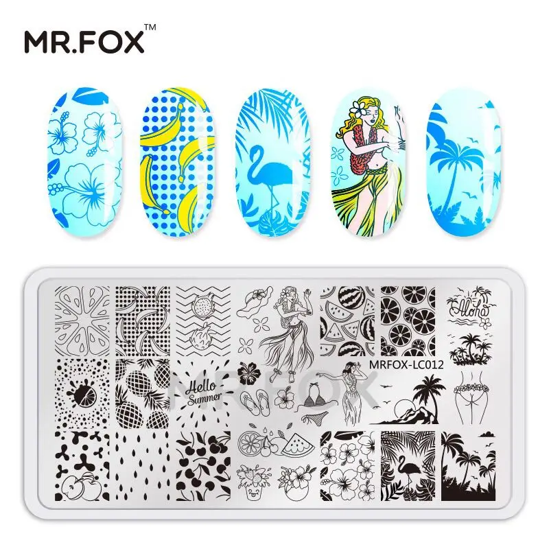 6,5*12,5 см пластина для штамповки ногтей серия цветов маникюрные трафареты для дизайна ногтей шаблон инструмент
