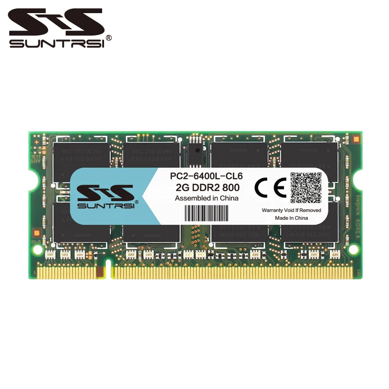 Prix Suntrsi Portable Ram DDR2 2g ordinateur portable mémoire 667 mhz 200pin 800 mhz 1.8 v pour Ordinateur Portable