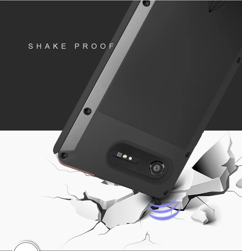 Love Mei Armor Cover Waterproof Case for Sony Xperia 10 Plus 1 XA1 XA2 XZ1 XZ2 Z4 Z5 Premium Shell Water/Dirt/Shock/Rain Proof