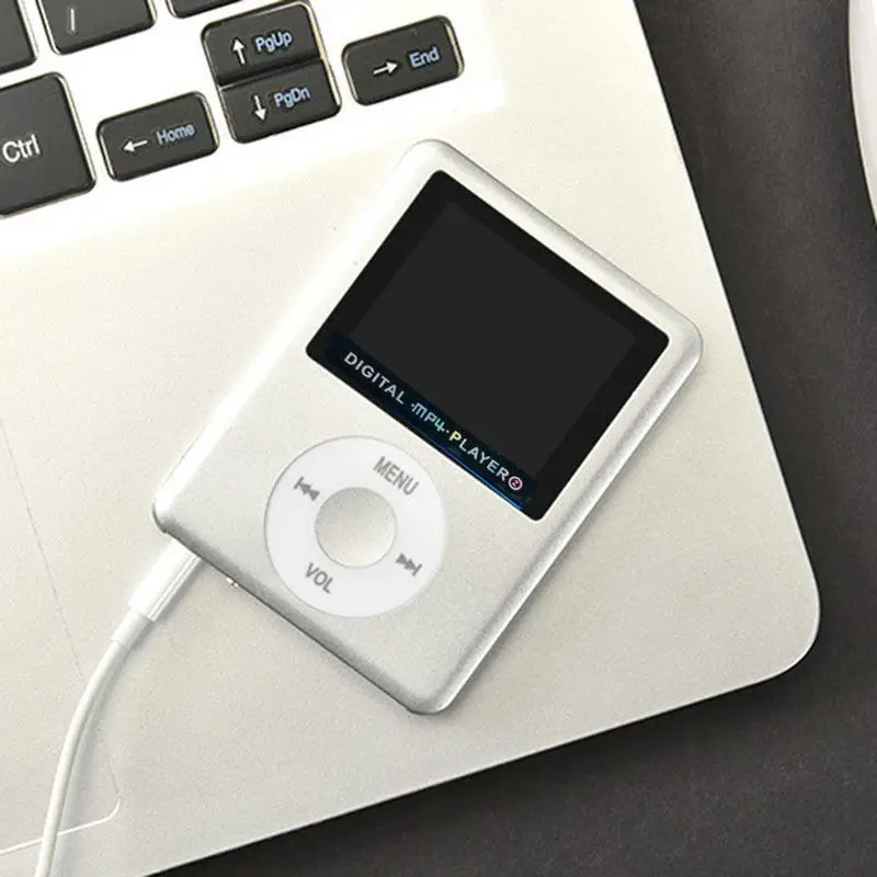 Хит MP4 плеер MP3 цифровой 8GB Led видео SD lcd iPod музыка домашний фото спортивный инструмент HD - Цвет: Серебристый
