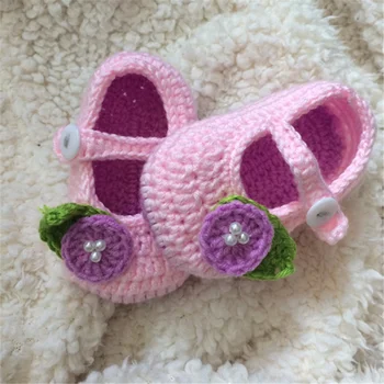 

QYFLYXUEQYFLYXUE- Baby boy Shoes,Crochet Baby shoes, Crochet Baby Flip Flops,Baby Shoes 0-12 Month 100% handmade