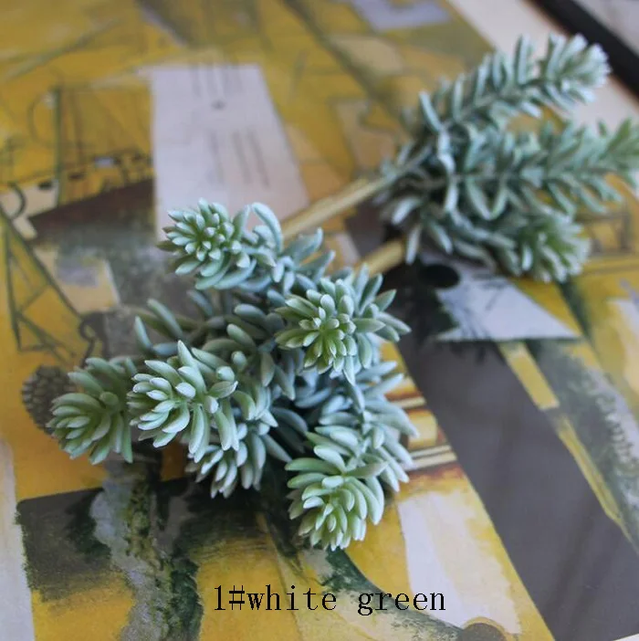 Echeveria искусственное суккулентное растение ветвь цветка на день рождения