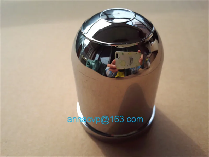 Trailer hitch ball cover cap chrome plastic towball cover 2