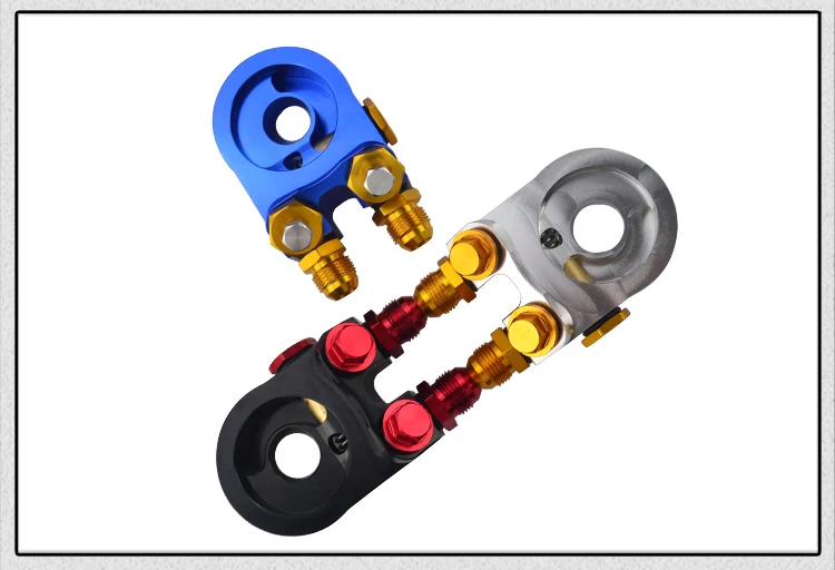 Pqy-алюминий AN10 Масляный фильтр Сэндвич адаптер масляный радиатор турбо с термостатом и фитингом 3/4-16 UNF, M20* 1,5 PQY6746