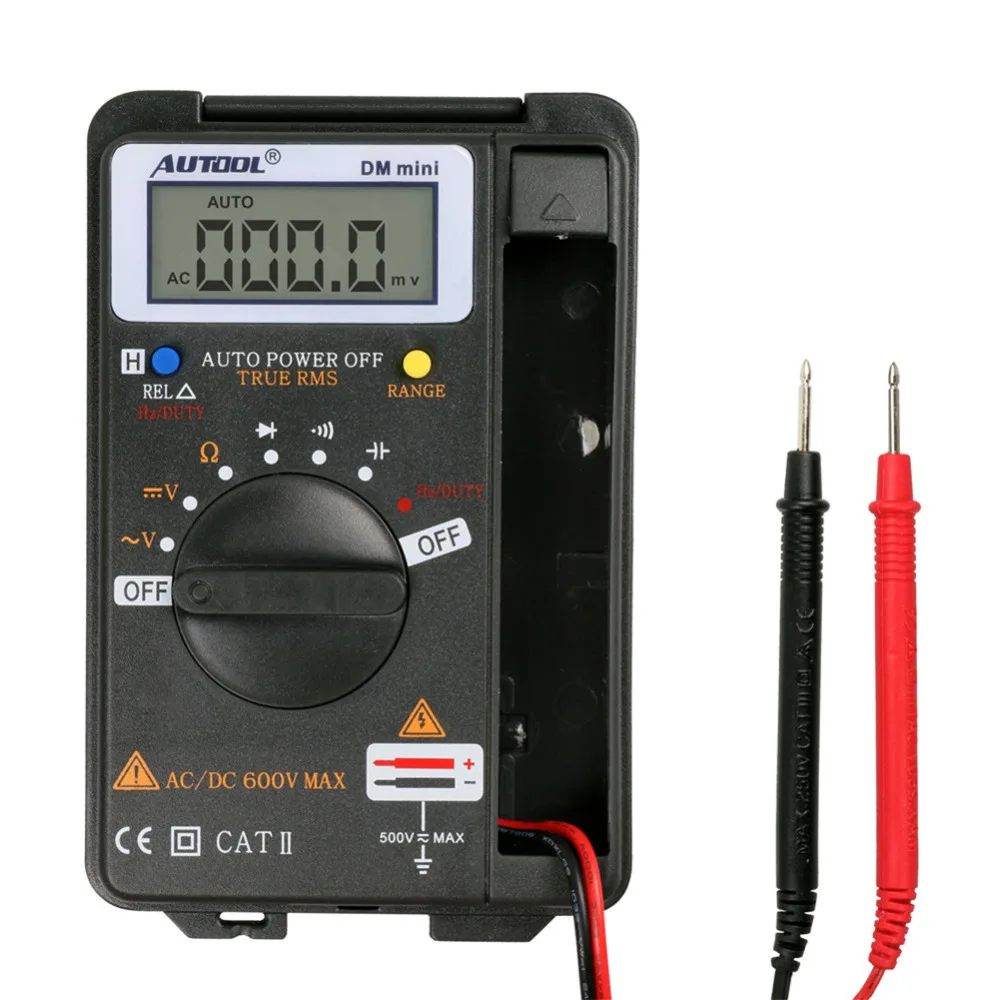 

AUTOOL DM mini DMM Integrated Personal Handheld Pocket Mini Digital Multimeter Ammeter Auto Range Tester Same as VC921