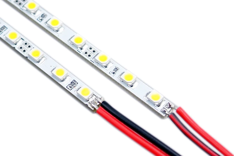 UnvarySam1pc 4 мм супер тонкая Жесткая светодиодная полоса SMD3528 алюминиевая