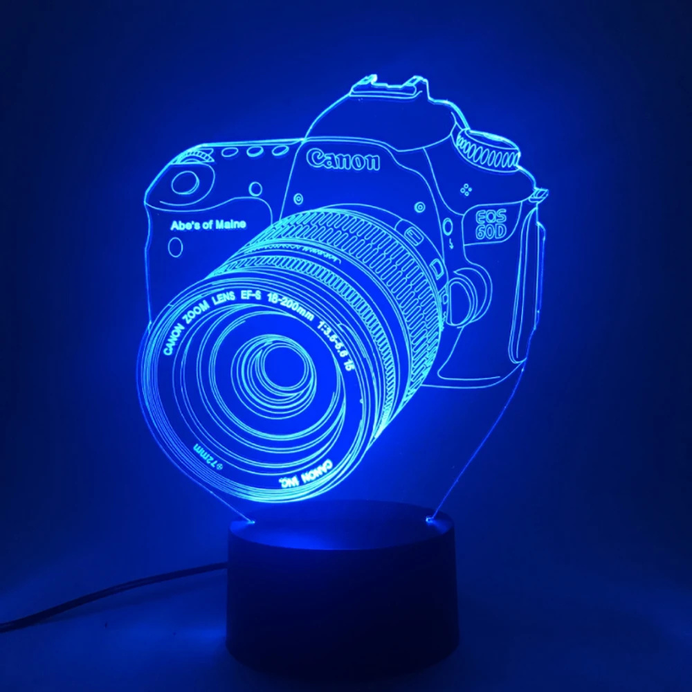 

3D Lampen 7 Color USB Night Lamp LED for Kids Birthday Creative Bedside Decor Gift