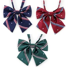 Kesebi женский форменный галстук-бабочка, костюм моряка, галстуки-бабочки для девочек, студентов, школьников, галстуки с вышивкой и звездами