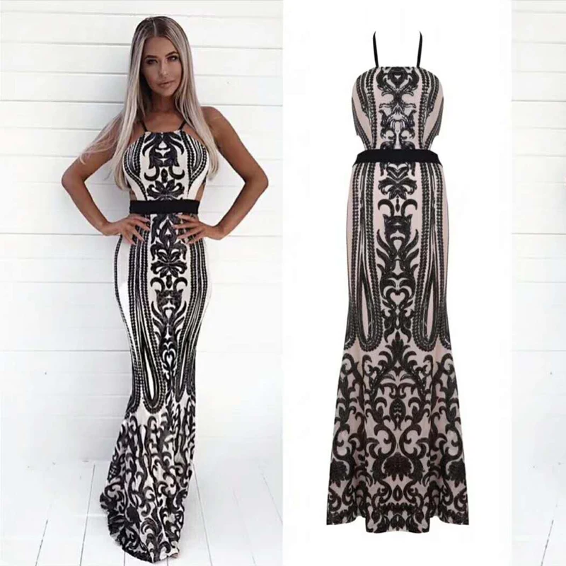 Элегантное Вечернее Платье 2018 женское платье макси знаменитостей Vestidos De Festa