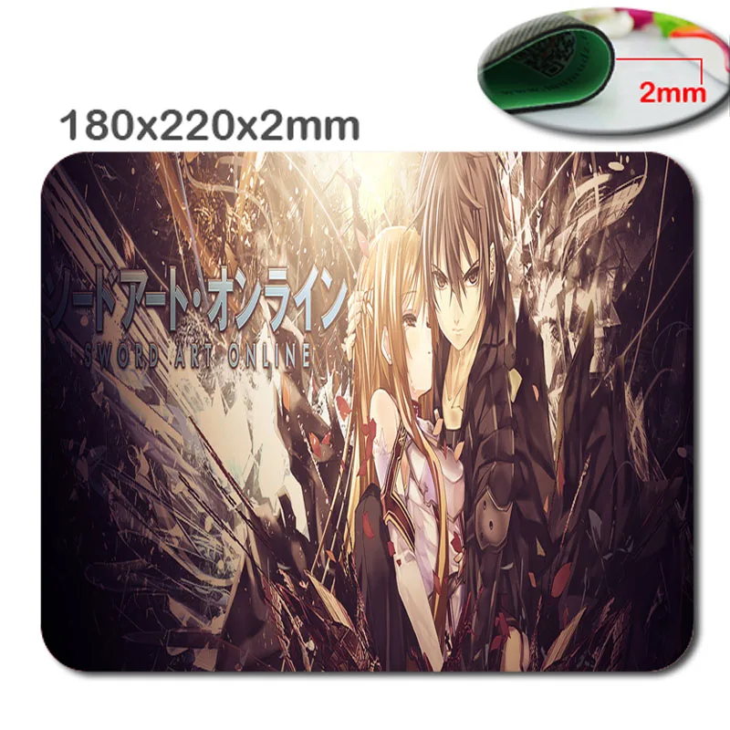 

Make amazing mouse pad sword art online Kirito and Asuna custom computer notebook computer animation mouse pad rectangle