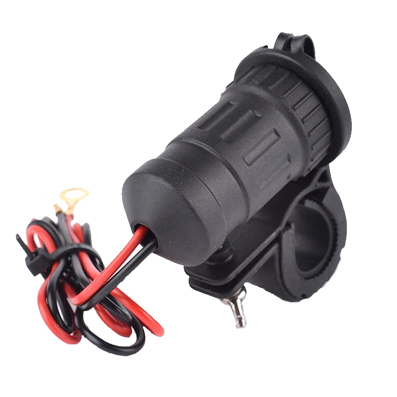 12V-24V Waterproof Motorcycle Charger Moto Handlebar USB Charging Socket Power Charger Adapter with LED Light Moto Accessories