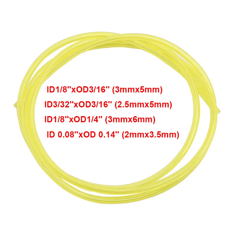 

6M 10M 12M 15M 18M Tygon Fuel Line Petrol Gas Line Pipe Oil Fuel Tube Hose Line IDxOD 2MMX3.5mm 3MMX5mm 3MMX6mm 2.5MMX5mm
