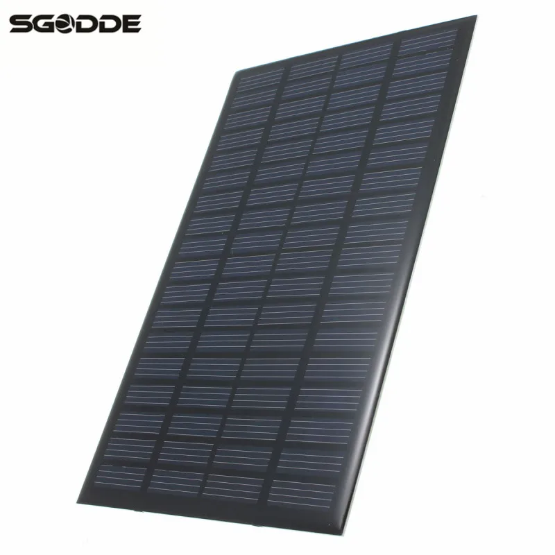 

SGODDE 18V2.5W Universal Epoxy Solar Panels Mini Solar Cells Polycrystalline Silicon DIY Battery Power Charge Modul Outdoor Tool