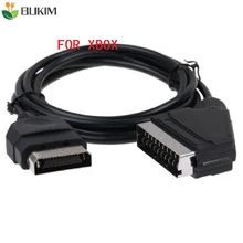 BUKIM черный 6 футов 1,8 м RGB AV HD tv SCART кабельный провод для xbox классический