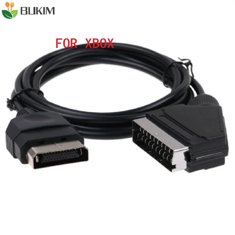 

BUKIM Black 6 ft 1.8m RGB AV HD TV SCART CABLE LEAD FOR XBOX ORIGINAL CLASSIC