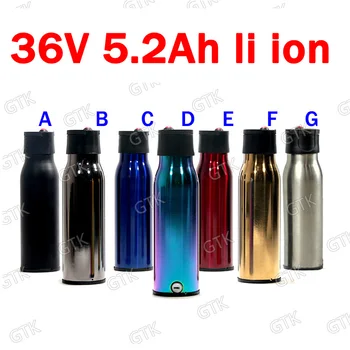 

GTK 36V 5.2Ah Lithium ion with USB port new water bottle battery for 36V 250w 350W motor e-bike Scooter go cart + 2A charger