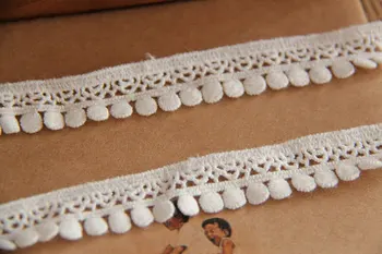 

cotton lace trim, white thin trim lace 10yards