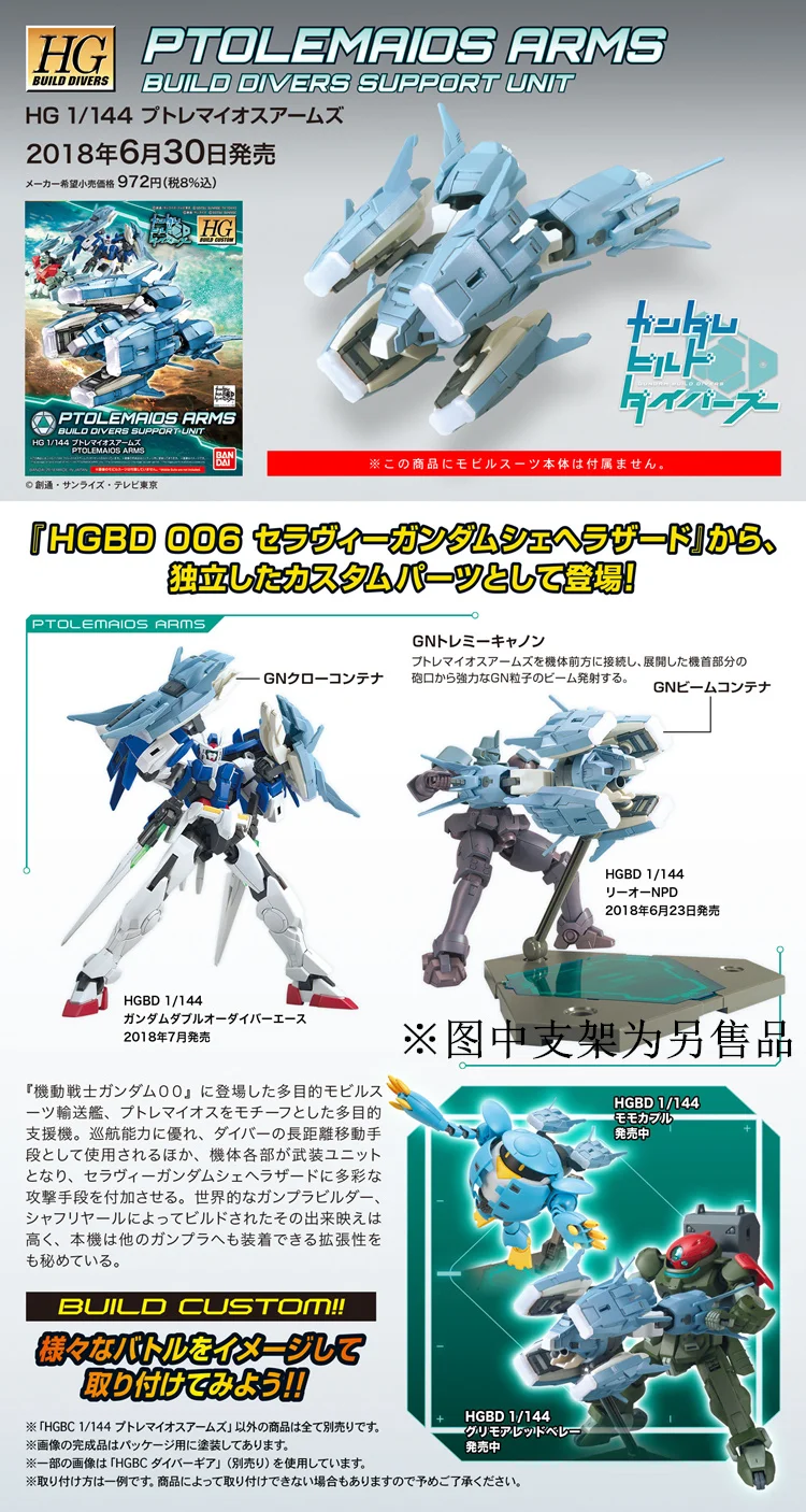 Модель Gundam HG 1/144 Banshee DUILD 00 DIVERS MAGNUM UNICORN Jegan GM DOVEN WOLF Delta Armor Unchained Mobile Suit детские игрушки