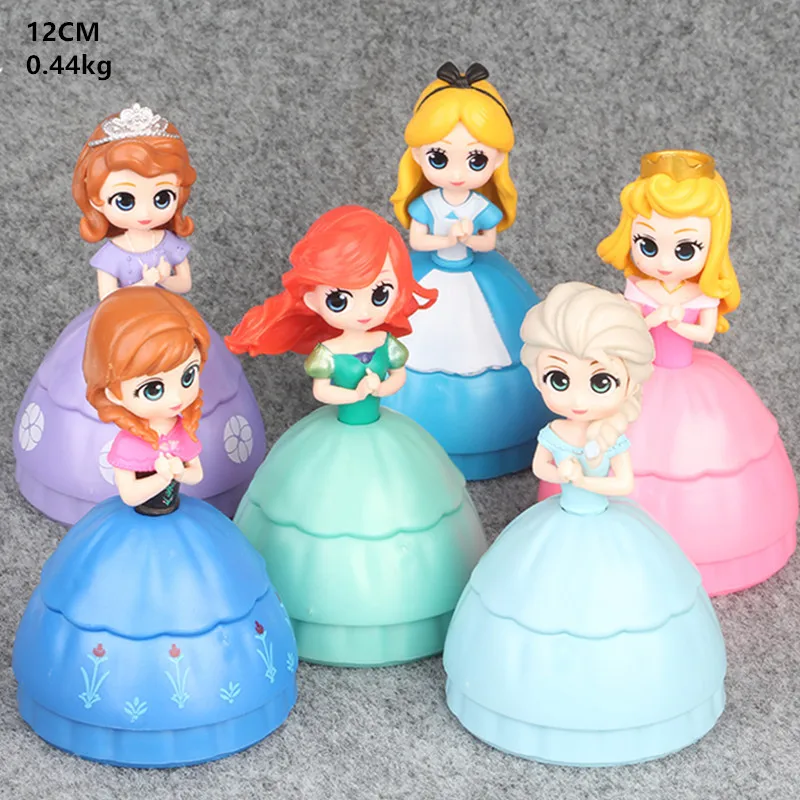 Куклы Принцессы Disney 6 шт./компл. Lol Egg Bebek Pvc Фигурки героев серии Холодное сердце