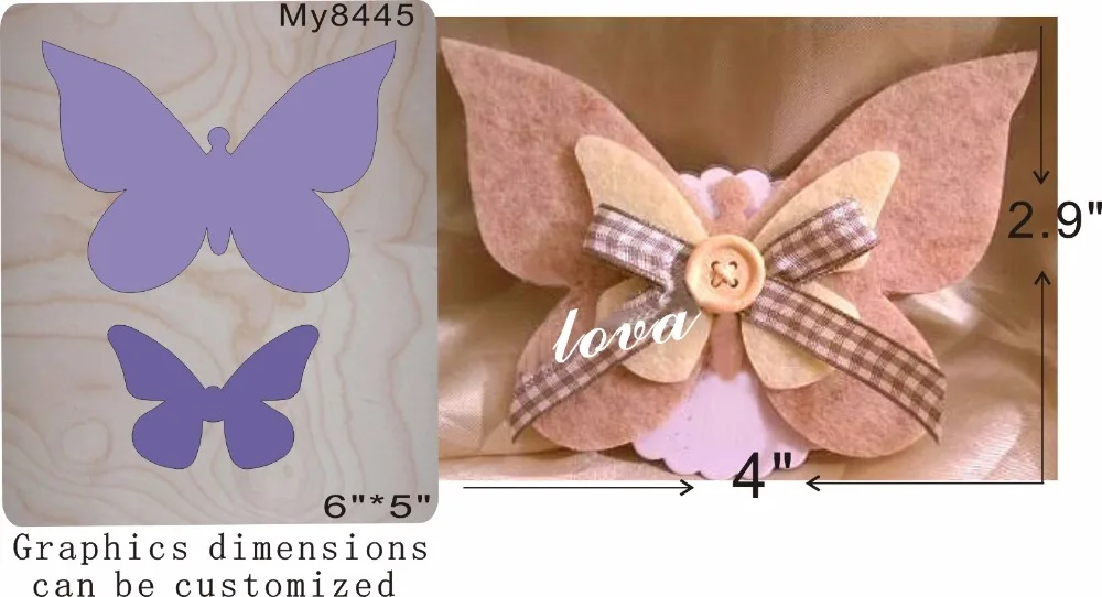 

Two butterflies-1 wooden die Regola Acciaio Die Misura my,