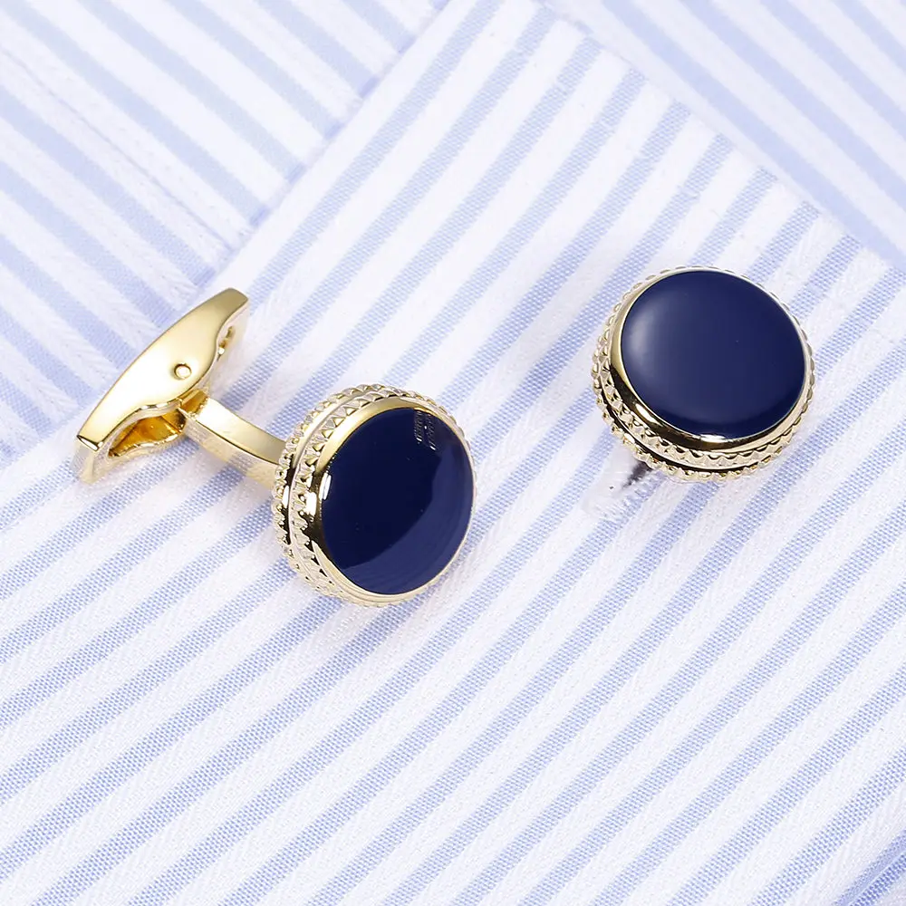 VAGULA дизайнерская запонка с голубой эмалью Gemelos Топ Роскошные Кнопки Мужские Ювелирные запонки для французских рубашек 821