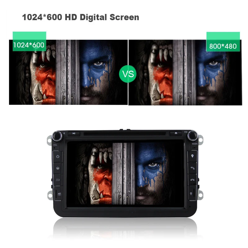 Perfect IPS DSP Android 8.0 2 DIN DVD player For Seat Altea Leon Toledo VW Passat B5 b6 V6 B7 POLO golf 5 6 touran TIGUAN SAGITAR GPS 11