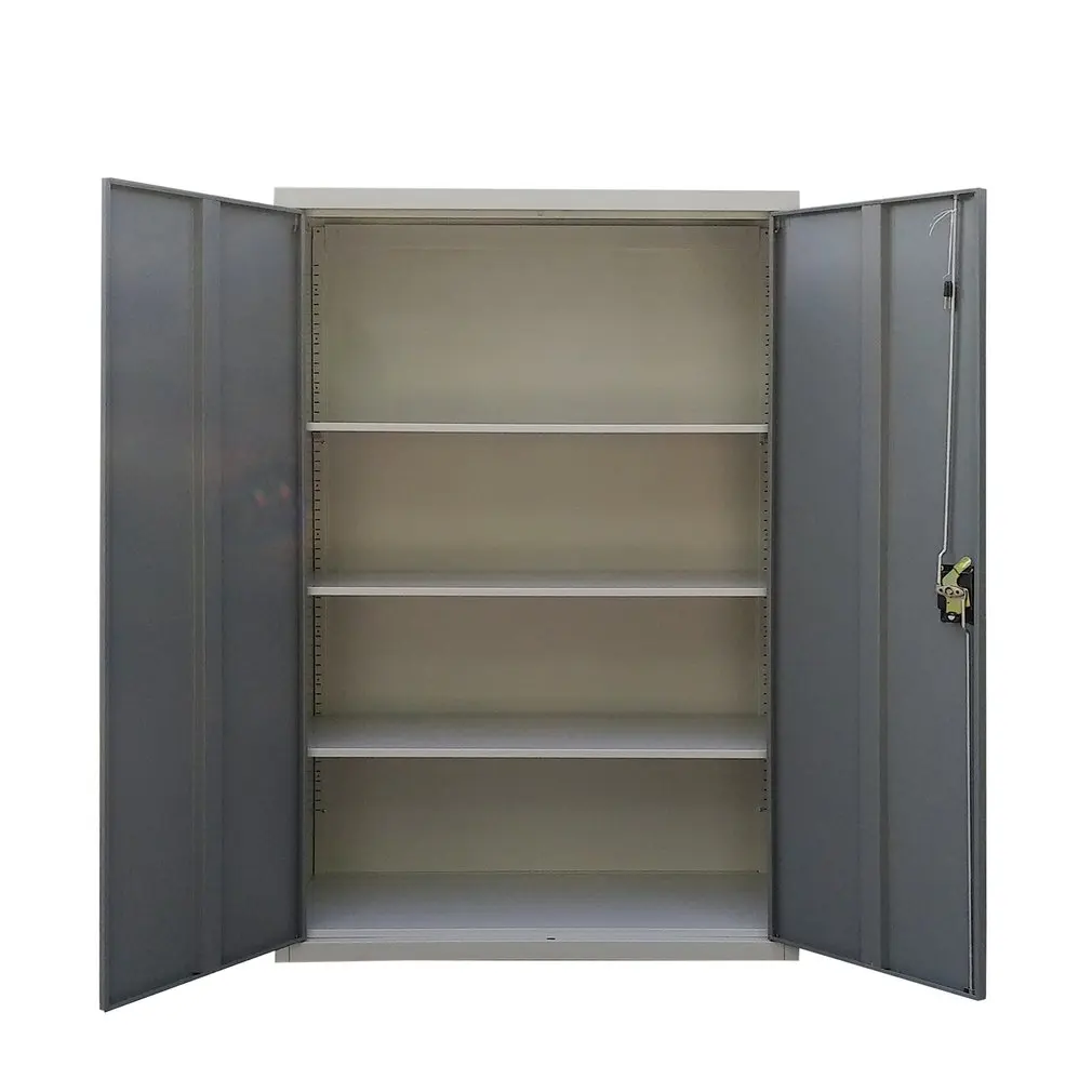 

Dual Color 4 Layers Metal Office 2 Door Filing Cabinet Storage Document Lockable Secure Vertical File Cabinet Organizer