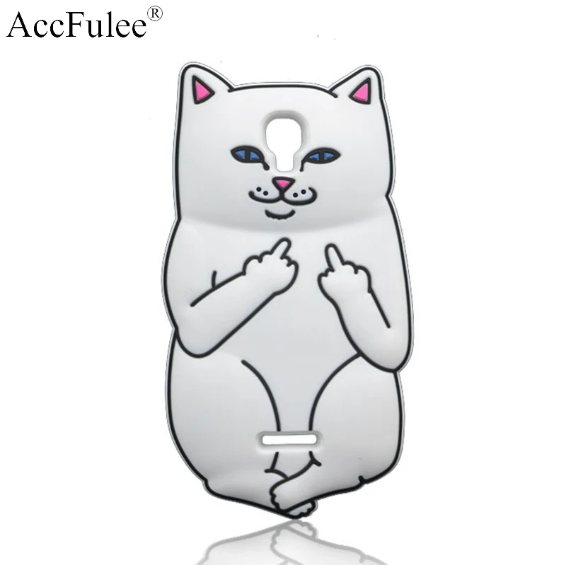

For Alcatel 5010 Hot Pocket White Cat Soft Silicon Case For Alcatel One Touch Pixi 4 5.0 OT 5010 5010D Back Cover Phone Case