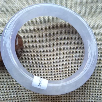 

fine jewelry 58-60mm Certified (Grade A) 100% Natural Lavender Jadeite JADE Bracelet Bangle free shipping