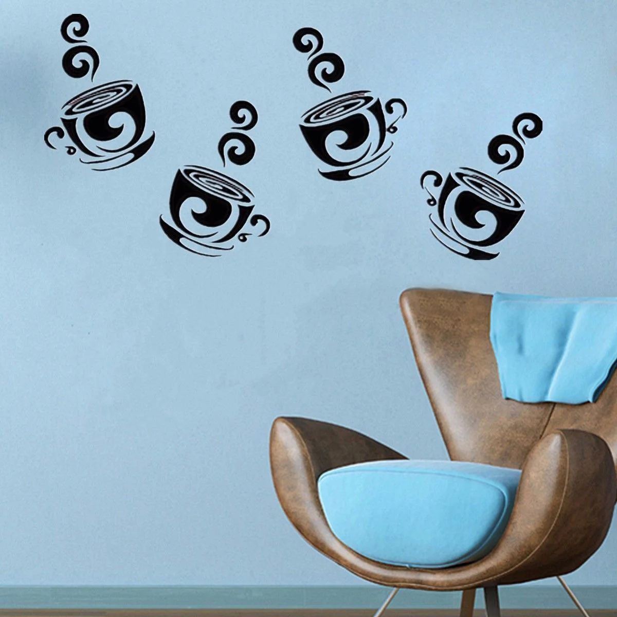 DIY Coffee Cup wall stickers for kitchen decor on the wall home decoration accessories kitchen wall stickers vinilos decorativos