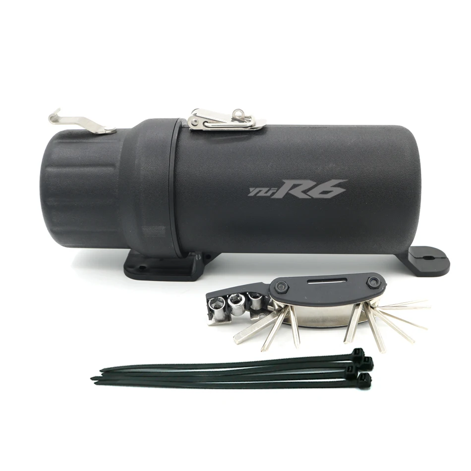 

Universal Off-Road Waterproof Tube Gloves Storage Box For YAMAHA YZF R1 R125 R6 FZ1 FZ16 FZS150 with Anti-theft Lock 6 in 1 tool