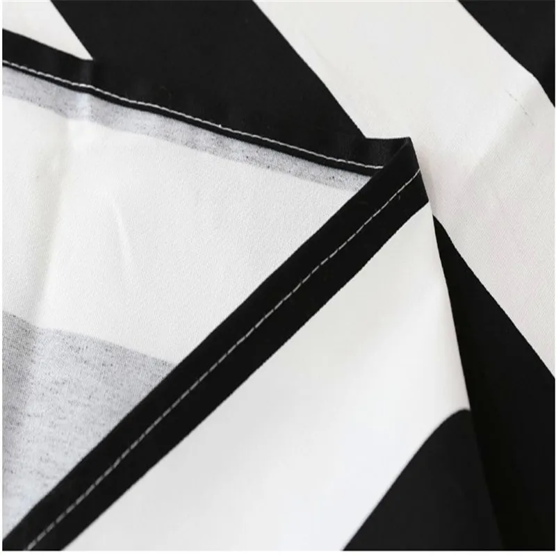 Black White Stripes Decorative Cloth Linen Cotton Tablecloth Home Dining Table Cover Dustpoof Washable Decor masa tapetes Black White Stripes Decorative Cloth Linen Cotton Tablecloth Home Dining Table Cover Dustpoof Washable Decor masa tapetes