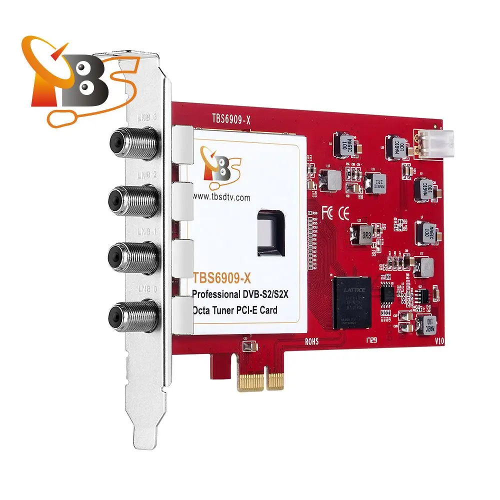 TBS6909X DVB-S/S2/S2X 8 Octa tv-тюнер PCIe карта для просмотра и записи ...