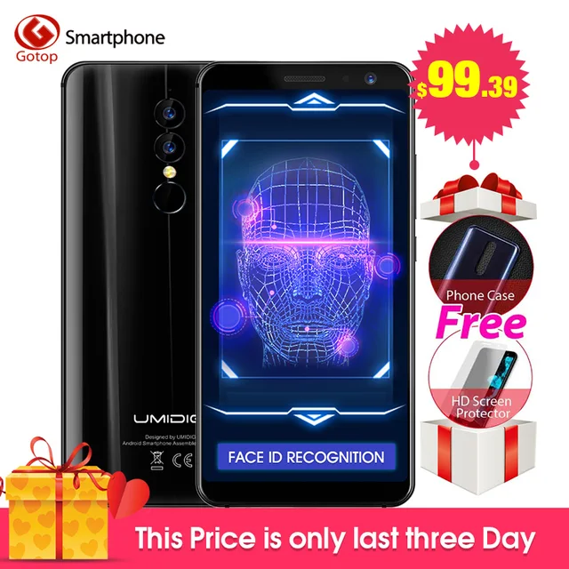 Special Offers Umidigi A1 Pro 5.5' 18:9 Full Screen 3GB RAM 16GB ROM Mobile phone MT6739 Android 8.1 Face ID Dual Back Camera 4G LTE Cell phone Special Offers Umidigi A1 Pro 5.5' 18:9 Full Screen 3GB RAM 16GB ROM Mobile phone MT6739 Android 8.1 Face ID Dual Back Camera 4G LTE Cell phone