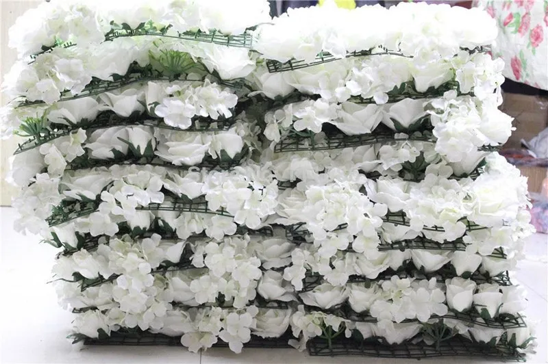 10 шт./лот, искусственные молочно-белые шелковые розы и цветы, пионы на стены, свадебные декорации, домашний декор