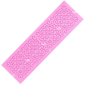 

Hot Fondant Cake Decorating Flower lace silicone mold chocolate tool baking LS06