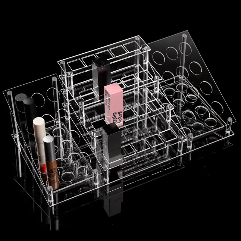 

Lipstick Eyebrow Acrylic Display Stand Pencil Brush Display Transparent Cosmetics Storage Box For Makeup Store