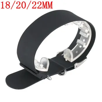 

18mm/20mm/22mm Rubber Watch Strap Waterproof Black/Blue Diving High Quality Silicone Soft Pin Buckle Military Watches Band