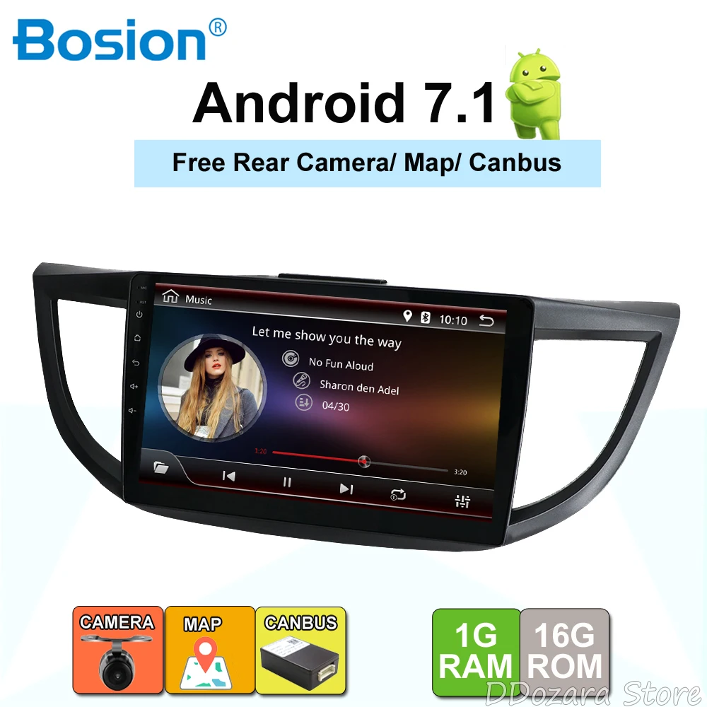 

Android 8.1 4 Core Car multimedia Player GPS Navigation For HONDA CRV 2012 Headunit Autoradio WIFI