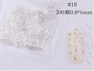 Mixed 3D DIY Hollow Metal Frame For Nail Art Decor Geometry Golden Tips DIY Nail Art Tools Fashion Nail Studs P3R#