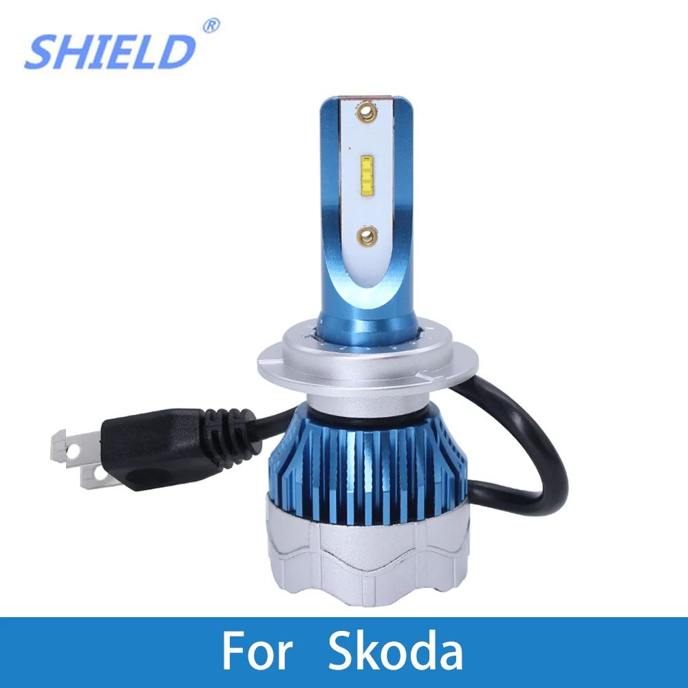 

2 Pcs Car LED Headlight Kit H4 H7 led 9006 9005 H1 H3 80W 6000K 12000LM CSP Chips For Skoda Octavia 2 Citigo Rapid Fabia Superb