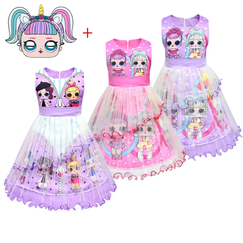 

Lol Dolls Baby Dresses 2019 Summer Cute Elegant Dress Kids Party Christmas Costumes Children Clothes Princess Lol Girls Dress